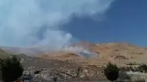 آتش‌سوزی گسترده در آبیدر سنندج/ صدومیت ۳ نفر از نیروهای مردمی