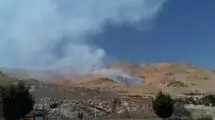 آتش‌سوزی گسترده در آبیدر سنندج/ صدومیت ۳ نفر از نیروهای مردمی