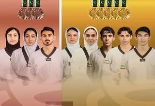 ۵ طلا و ۳ برنز تکواندوکاران ایران در روز نخست پرزیدنت کاپ پاکستان