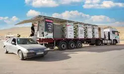 استقرار جایگاه سیار CNG در مرز بین‌المللی خسروی