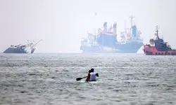 تصاویر جالب از وضعیت «تنگه هرمز» ۴ ماه پس از آغاز جنگ رمضان