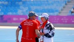 قضاوت داور بین‌المللی کشورمان در مسابقات دوومیدانی