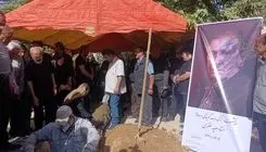 وداع با «سعید مظفری‌» در قطعه هنرمندان