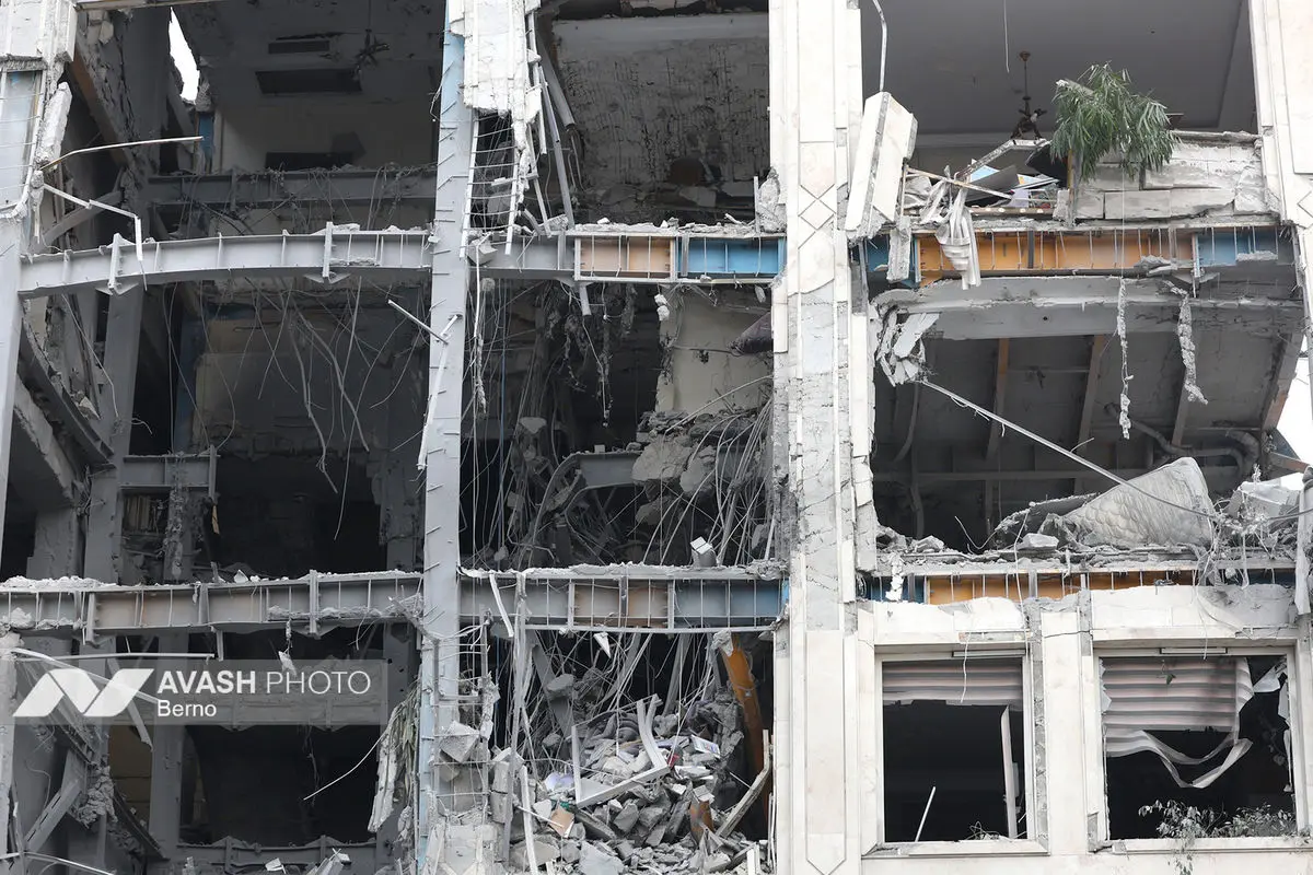 خسارات ناشی از تجاوز هوایی آمریکا و رژیم صهیونیستی به ایران - تهران