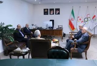 نشست مهدی علی‌نژاد با دبیران کل سابق کمیته ملی المپیک