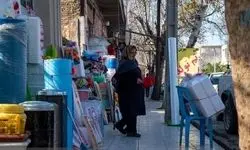 ساماندهی بساط‌گستران در خیابان ولیعصر