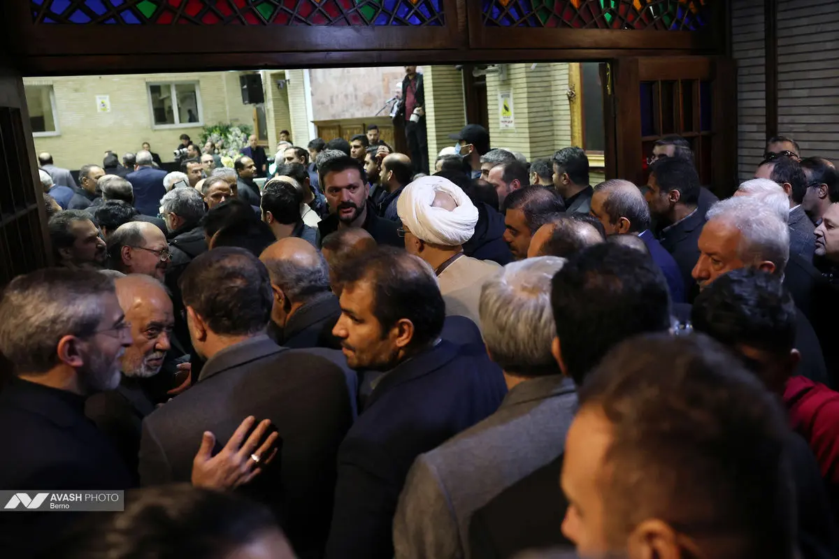 مراسم ختم والده محمد شریعتمداری مدیرعامل شرکت هلدینگ خلیج فارس