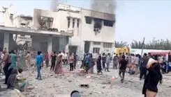 تصاویر هوایی از مدرسه میناب پس از حمله آمریکا