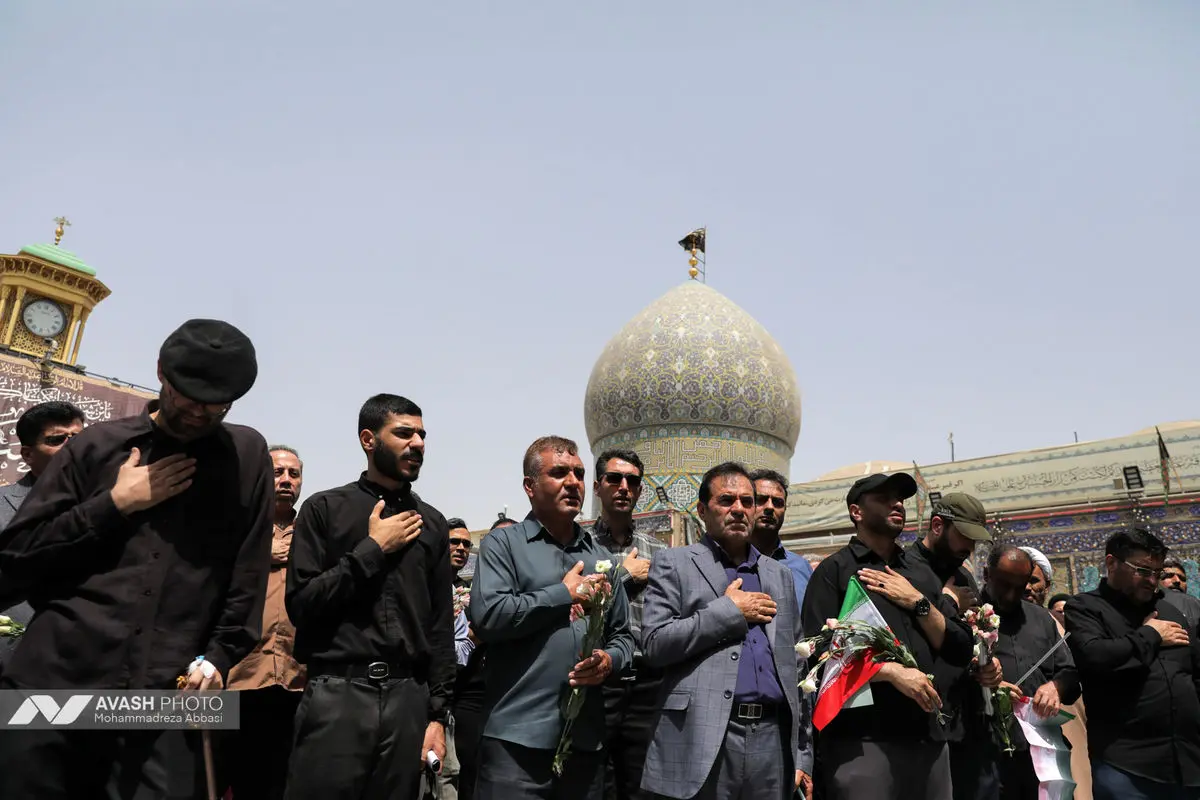 تشییع پیکر دکتر محمدمهدی طهرانچی در حرم حضرت عبدالعظیم حسنی (ع)