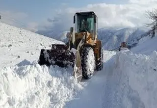 ارتفاع برف در این مناطق به ۲ متر رسید