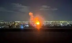 تصاویر جدید از انفجار مهیب در انبار نفت شهران + فیلم