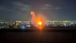 تصاویر جدید از انفجار مهیب در انبار نفت شهران + فیلم