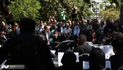 پیکر «احمد پژمان» با حضور جمعی از هنرمندان و مسئولین تشییع شد