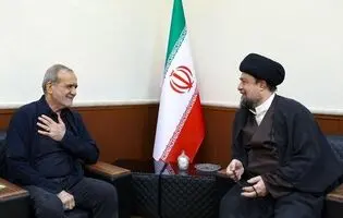 دیدار رئیس جمهور با آیت الله سید حسن خمینی