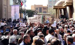 تشییع پیکر محمد کاسبی