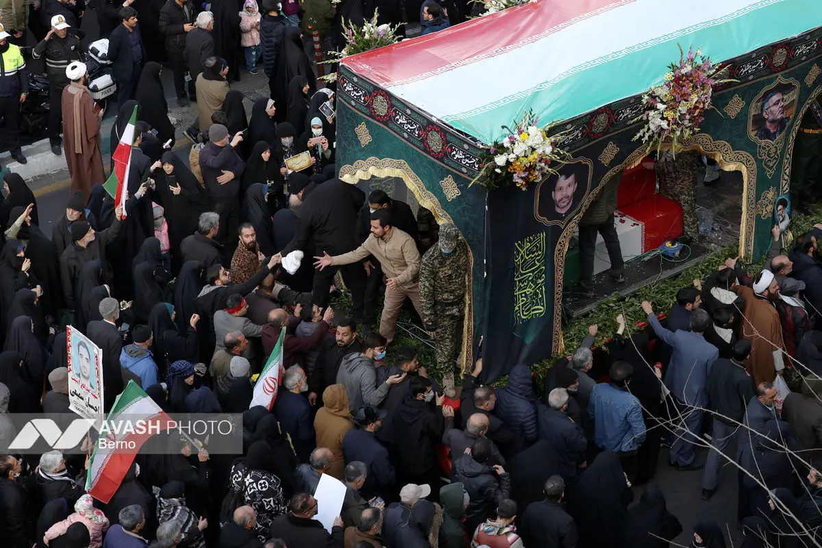 مراسم تشییع پیکر شهدای جنایات اخیر صهیونی - آمریکایی _۲